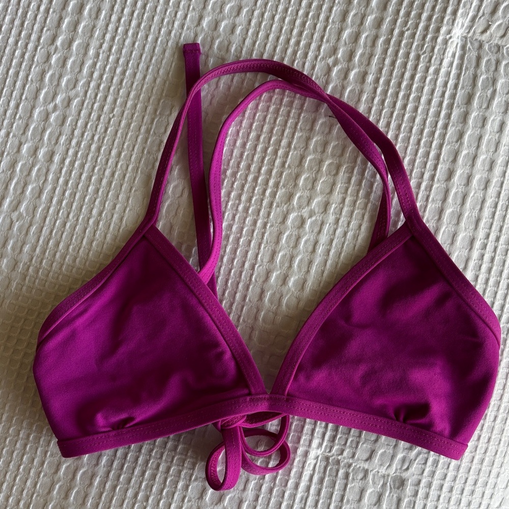 Jolyn Clothing Magenta Bikini Top